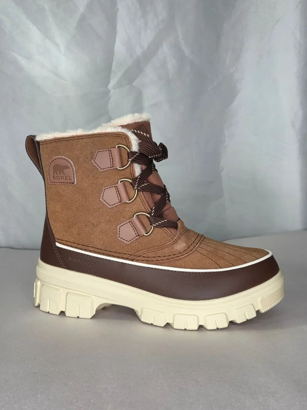 SOREL Tivoli V Waterproof Winter Boots - Velvet Tan/Tobacco, Size: 8